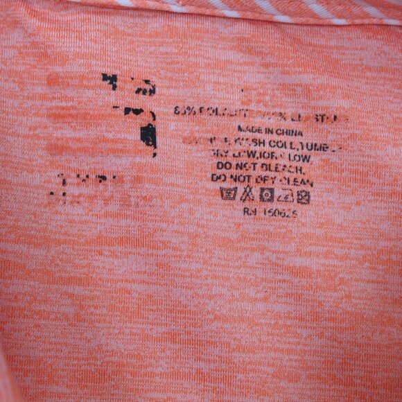Three Sixty Six Polo Shirt Mens 3XL XXXL Orange Performance Stretch Golf S/S - Picture 7 of 15